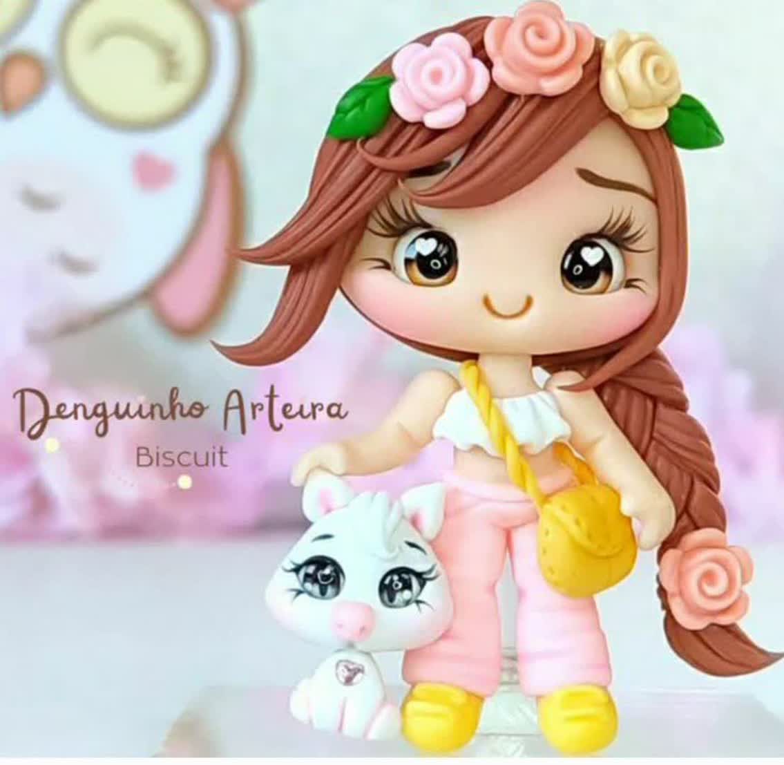 قالب سیلیکونی مدل دختر و گربه کد 0015