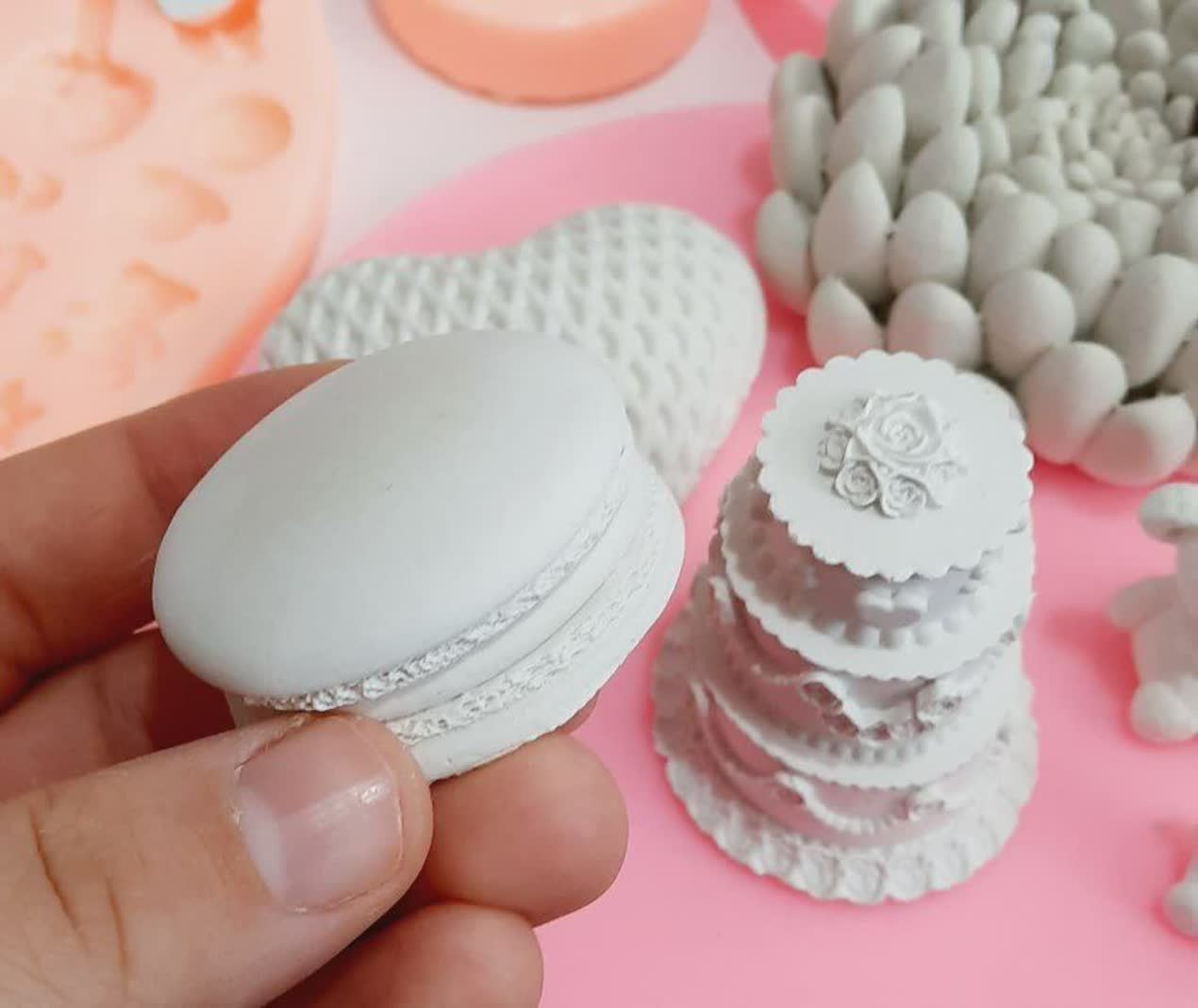 قالب سیلیکونی مدل ماکارون کد 0076