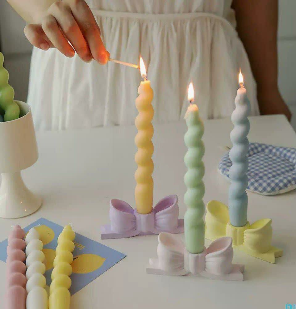 قالب سیلیکونی مدل جاشمعی پاپیون کد 0099