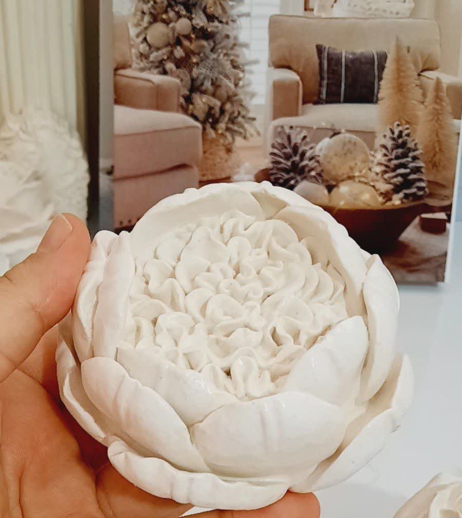 قالب سیلیکونی مدل گل پیونی بزرگ کد 0159