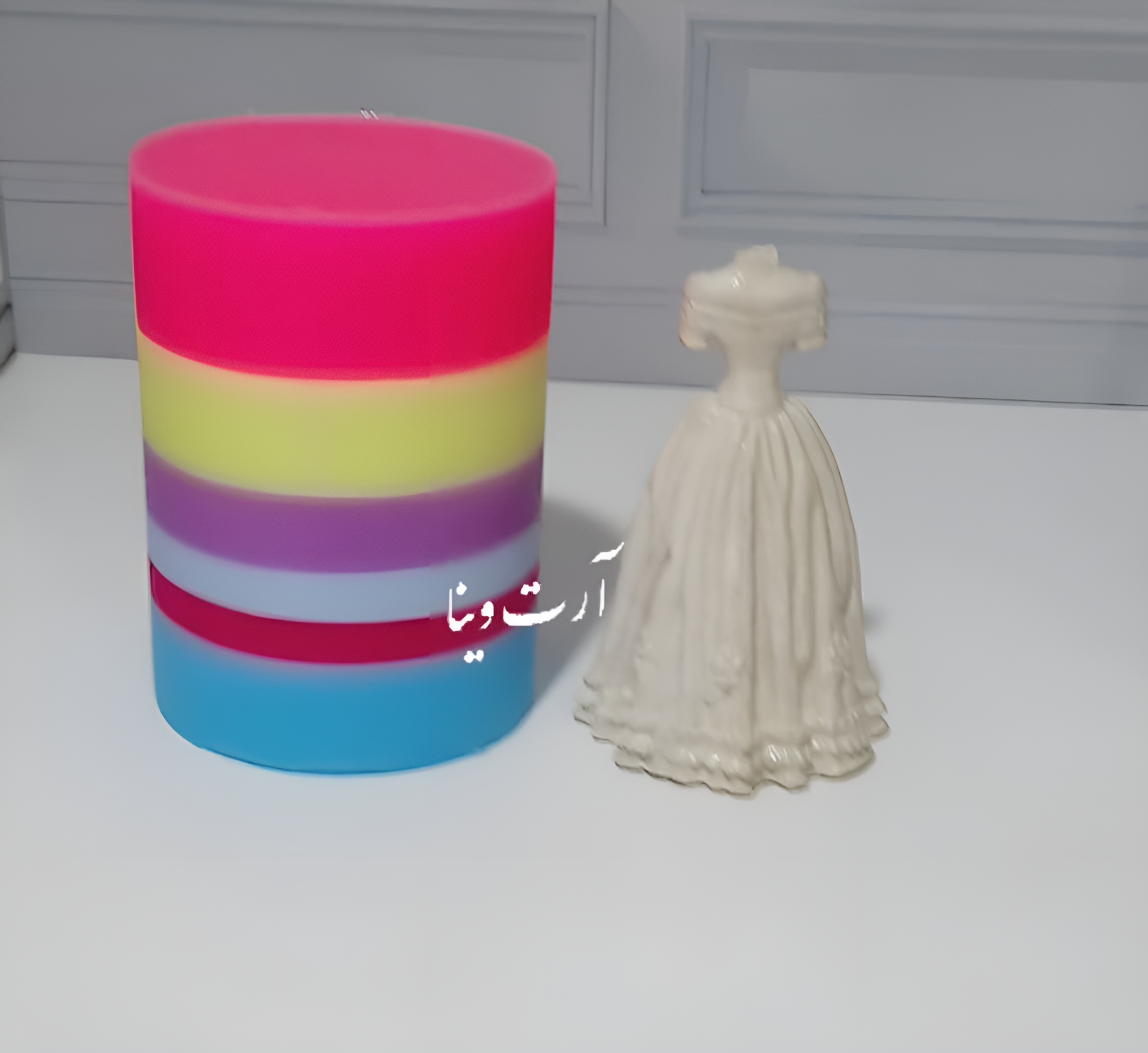 قالب سیلیکونی مدل لباس عروس کد 0047